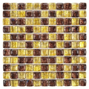 Mozaika szklana Fat Cube Amber Mix 25 30x30
