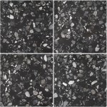 Płytka podłogowa KE-17074 Flakes  Black 18,5x18,5 