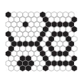 mini hexagon b&amp;w bee.jpg
