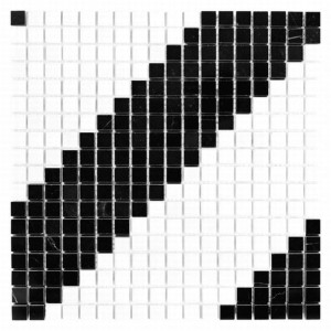 Mozaika kamienna Pure B&W Diagonal 15 30,5x30,5