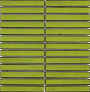 Mozaika Stripes KIT-23005 Reed Green Glossy 29,6x29,9x0,8