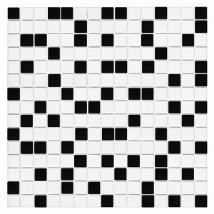 Mozaika szklana QMX Black 32,7x32,7