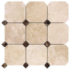 Mozaika kamienna Travertine Octagon 100 30,5x30,5