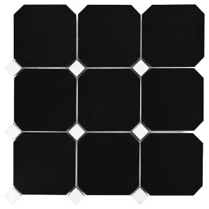 Mozaika kamienna Granite Black Octagon 100 30,5x30,5